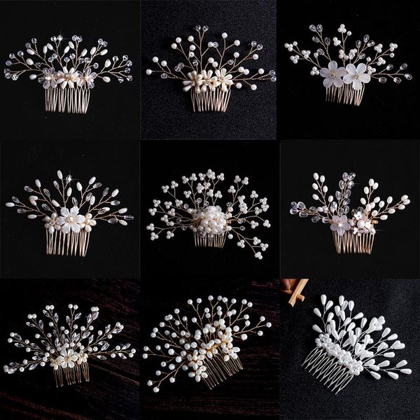 hair clips & barrettes bridal wedding pearl crystal combs accessories for women silver color flower headpiece ornaments jewelry, Golden;silver
hair clips & barrettes bridal wedding pearl crystal combs accessories for women silver color flower headpiece ornaments jewelry, Golden;silver