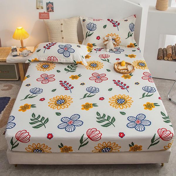 sheets & sets 3 pcs elastic fitted sheet flower print simple style bed cover with case queen king size set parure de lit
sheets & sets 3 pcs elastic fitted sheet flower print simple style bed cover with case queen king size set parure de lit
