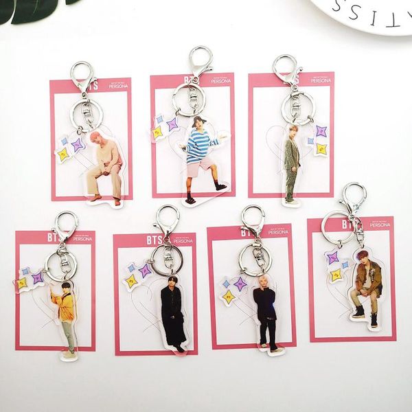 keychains kpop bangtan boys keychain handsome members key chains for women men charm jewelry fashion acrylic ring pendant accessories, Silver
keychains kpop bangtan boys keychain handsome members key chains for women men charm jewelry fashion acrylic ring pendant accessories, Silver