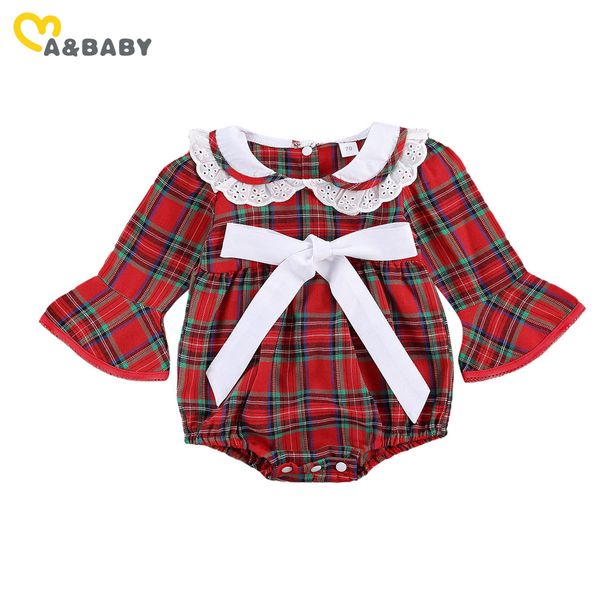 0-18m christmas born infant baby girl long sleeve romper red plaid ruffles jumpsuit lace bow year clothes 210515, Blue
0-18m christmas born infant baby girl long sleeve romper red plaid ruffles jumpsuit lace bow year clothes 210515, Blue