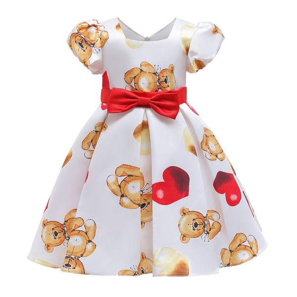 kids bear love printing performance evening dress wholesale art children's formal attire with bubble sleeves a girl's birthday pre, Red;yellow
kids bear love printing performance evening dress wholesale art children's formal attire with bubble sleeves a girl's birthday pre, Red;yellow