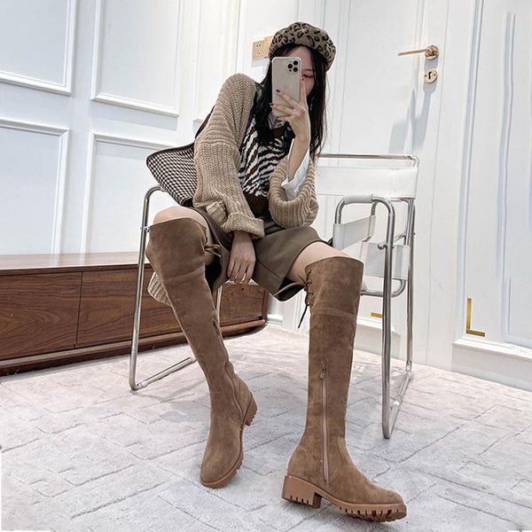 boots 2021 women's over the knee snow boots, sheep suede warm winter ladies round toe zipper fashion high, Black
boots 2021 women's over the knee snow boots, sheep suede warm winter ladies round toe zipper fashion high, Black