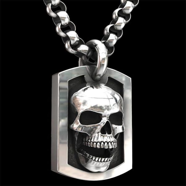 pendant necklaces fashion retro punk skull necklace domineering men's casual hip-hop party geometric jewelry, Silver
pendant necklaces fashion retro punk skull necklace domineering men's casual hip-hop party geometric jewelry, Silver