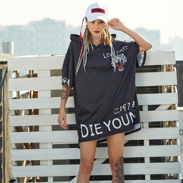 lion head printed letters womens t shirt flutter sleeve long hooded harajuku black oversize hip hop girls summer top, White
lion head printed letters womens t shirt flutter sleeve long hooded harajuku black oversize hip hop girls summer top, White