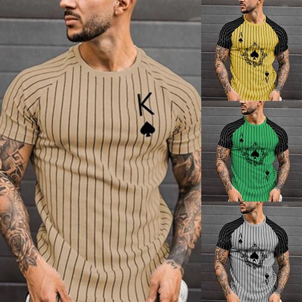 men's t-shirts t shirt for men stripped tshirt summer clothing streetwear round neck fashion poker print short sleeve, White;black
men's t-shirts t shirt for men stripped tshirt summer clothing streetwear round neck fashion poker print short sleeve, White;black