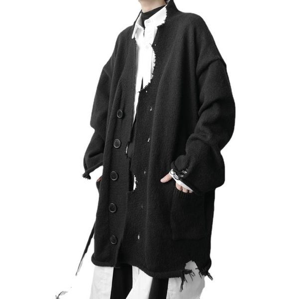 men's sweaters men and women japanese streetwear destroy design gothic loose cardigan sweater coat oversize man trend fashion knitwear, White;black
men's sweaters men and women japanese streetwear destroy design gothic loose cardigan sweater coat oversize man trend fashion knitwear, White;black