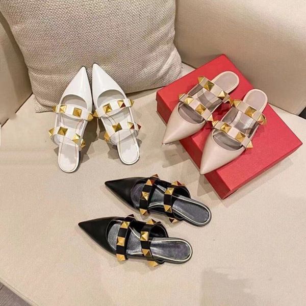 net red envelope head half support willow nail sandals women spring and summer new fashion, wearing pointed flat bottomed lazy, Black
net red envelope head half support willow nail sandals women spring and summer new fashion, wearing pointed flat bottomed lazy, Black