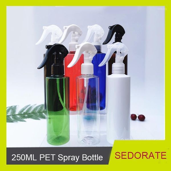 storage bottles & jars sedorate 10 pcs/lot 250ml empty pet bottle with trigger spray lid white brown clear blue plastic refillable jx052
storage bottles & jars sedorate 10 pcs/lot 250ml empty pet bottle with trigger spray lid white brown clear blue plastic refillable jx052