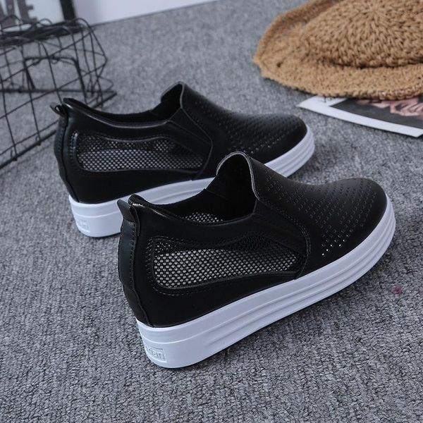 dress shoes eagsity increased internal women slip on loafers platform wedges pointed toe breathable office lady casual sneaker, Black
dress shoes eagsity increased internal women slip on loafers platform wedges pointed toe breathable office lady casual sneaker, Black