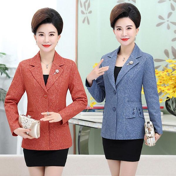 women's suits & blazers fashion middle-aged spring and autumn large size coat mother dress suit small clothing, White;black
women's suits & blazers fashion middle-aged spring and autumn large size coat mother dress suit small clothing, White;black