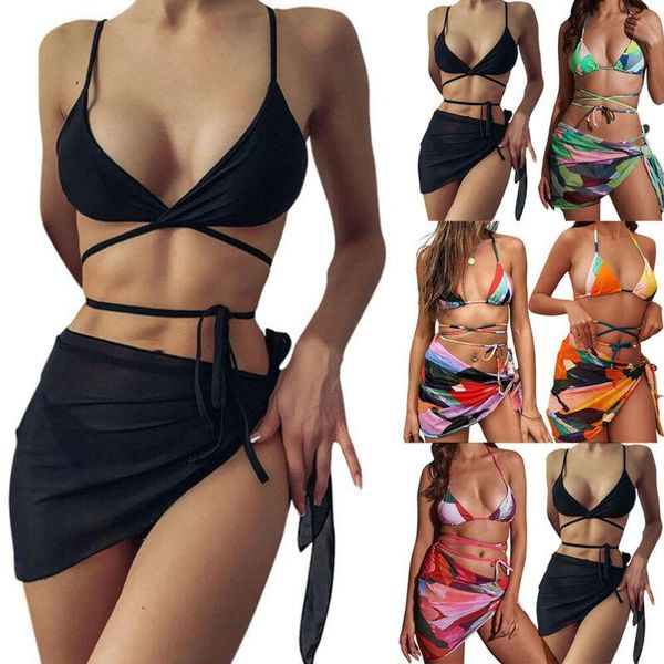 women's swimwear women bikini halter bandage bra summer beach swimming beachwears, White;black
women's swimwear women bikini halter bandage bra summer beach swimming beachwears, White;black