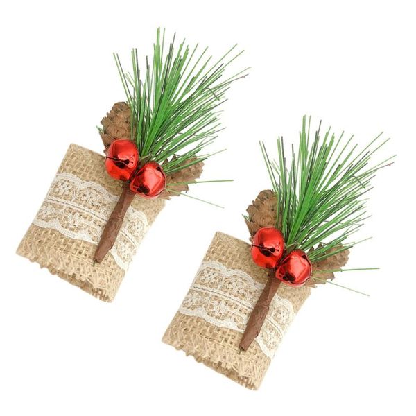 napkin rings 2pcs creative pine needles buckles party christmas decors 
napkin rings 2pcs creative pine needles buckles party christmas decors
