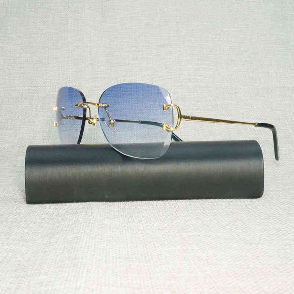 2022 factory wholesale model vintage oversize rimless men cutting wire eyeglasses metal frame shades for outdoor club oculos eyewear sunglas, White;black
2022 factory wholesale model vintage oversize rimless men cutting wire eyeglasses metal frame shades for outdoor club oculos eyewear sunglas, White;black