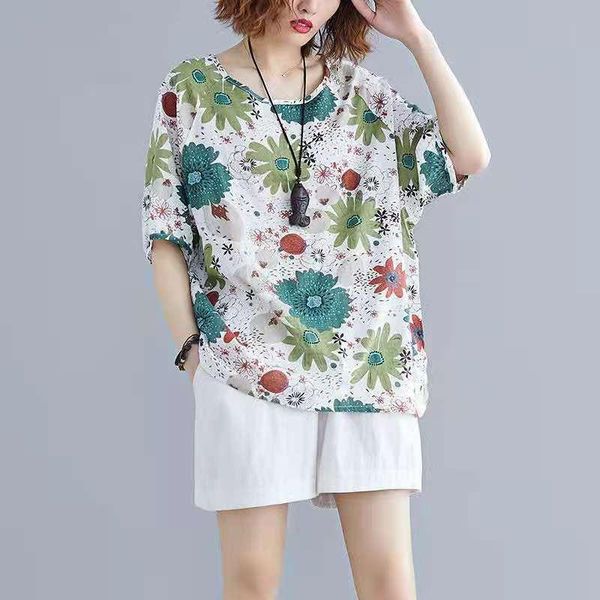 short sleeve t-shirt women's summer 2021 print belly covering thin loose and versatile, White
short sleeve t-shirt women's summer 2021 print belly covering thin loose and versatile, White