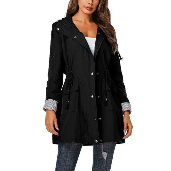 women's trench coats women rain jacket long waterproof drawstring hooded windbreaker poncho breathable portable water-repell rainwear, Tan;black
women's trench coats women rain jacket long waterproof drawstring hooded windbreaker poncho breathable portable water-repell rainwear, Tan;black