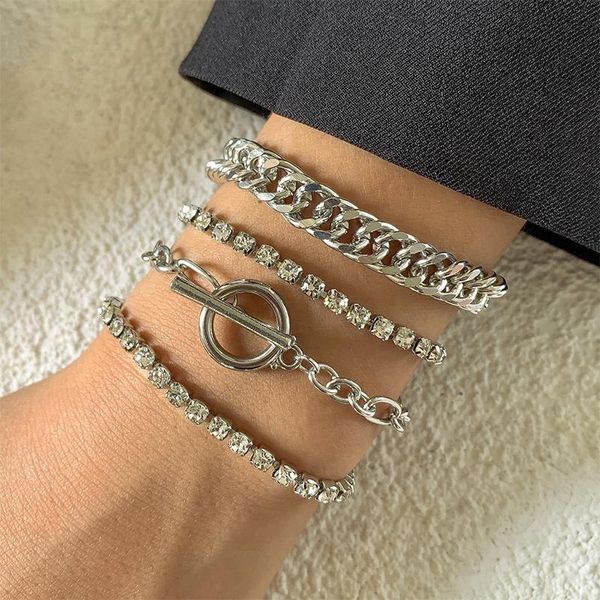link, chain bracelets for women retro geometric hollow metal jewelry simple micro-inlaid zircon trend wild personality 2021 style, Black
link, chain bracelets for women retro geometric hollow metal jewelry simple micro-inlaid zircon trend wild personality 2021 style, Black
