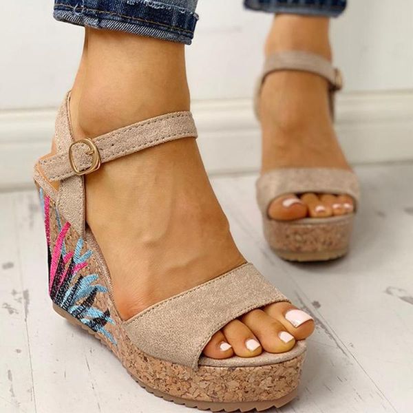 women sandals vintage wedge summer shoes ankle strap straw platform wedges casual ladies high heels dress, Black
women sandals vintage wedge summer shoes ankle strap straw platform wedges casual ladies high heels dress, Black
