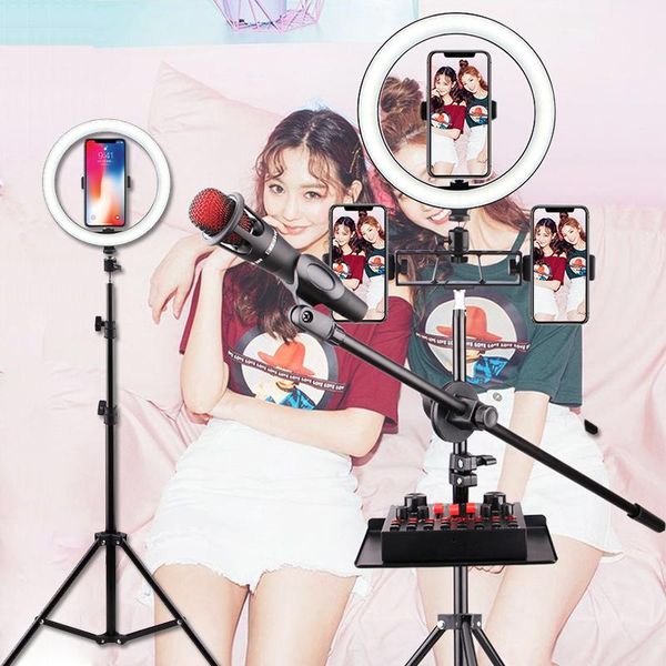 10" pography ring lighting with tripod stand phone holder desk bluetooth remote led selfie light lamp for po studio flash heads
10" pography ring lighting with tripod stand phone holder desk bluetooth remote led selfie light lamp for po studio flash heads