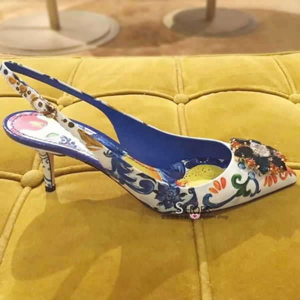 lady casual designer point toe stripper heels printed crystal rhinestone high heeled slingback prom evening shoes sandals, Black
lady casual designer point toe stripper heels printed crystal rhinestone high heeled slingback prom evening shoes sandals, Black