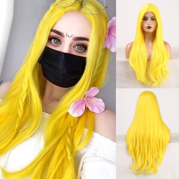 fenjun hair cosplay wig silky straight yellow color synthetic no lace for girls women 150% density wigs1, Black
fenjun hair cosplay wig silky straight yellow color synthetic no lace for girls women 150% density wigs1, Black