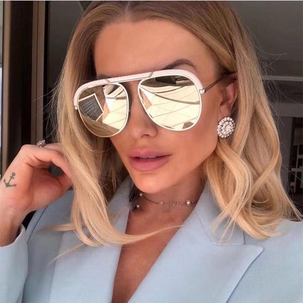 sunglasses est designer oversized shades for women trendy summer glasses vintage retro sun mirror oculos, White;black
sunglasses est designer oversized shades for women trendy summer glasses vintage retro sun mirror oculos, White;black