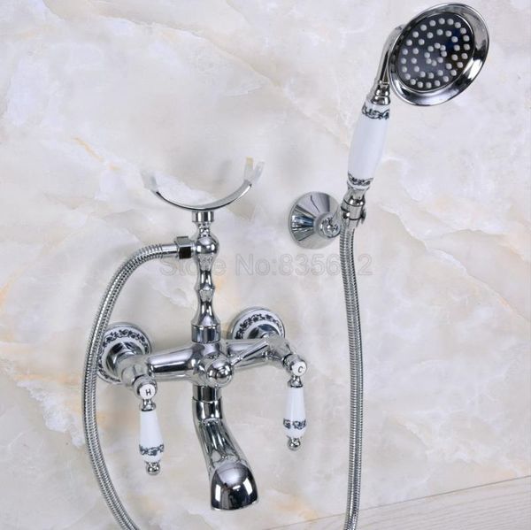 chrome polished bathroom tub faucet w/hand shower sprayer clawfoot mixer tap wall mounted tna242 sets
chrome polished bathroom tub faucet w/hand shower sprayer clawfoot mixer tap wall mounted tna242 sets