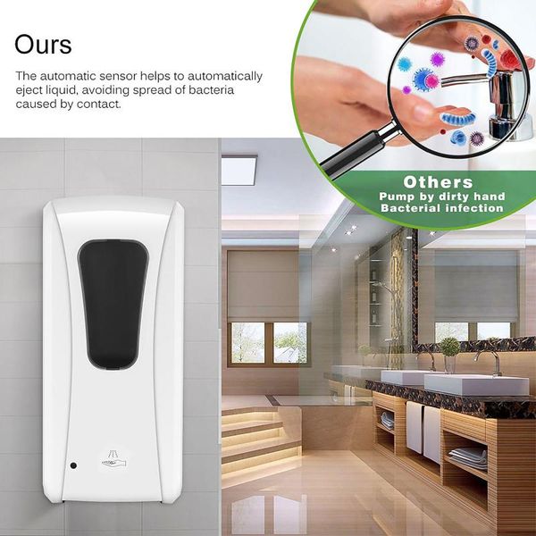 liquid soap dispenser intelligent sensor automatic touchless disinfection sprayer 1000ml punch-wall mounted machine
liquid soap dispenser intelligent sensor automatic touchless disinfection sprayer 1000ml punch-wall mounted machine
