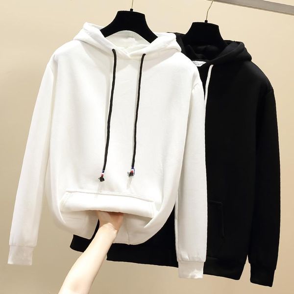 women's hoodies & sweatshirts 2021 autumn winter thick women plus velvet casual oversize pullovers loose hooded female black white
women's hoodies & sweatshirts 2021 autumn winter thick women plus velvet casual oversize pullovers loose hooded female black white