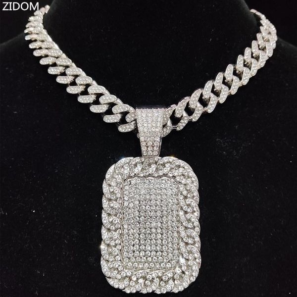pendant necklaces men hip hop iced out bling dog tag necklace with 13mm width cuban chain hiphop fashion charm jewelry, Silver
pendant necklaces men hip hop iced out bling dog tag necklace with 13mm width cuban chain hiphop fashion charm jewelry, Silver