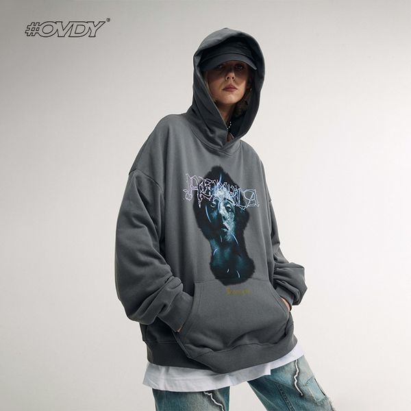 wxwovdy 2021 autumn winter new street dark portrait printed couple oversize plush sweater men, Black
wxwovdy 2021 autumn winter new street dark portrait printed couple oversize plush sweater men, Black