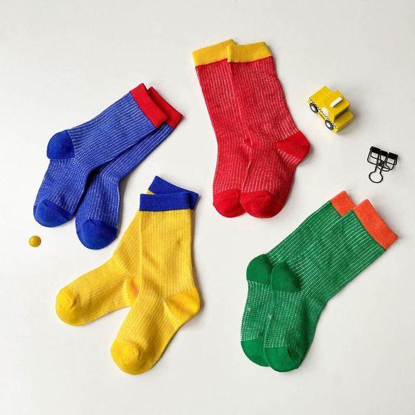 pairs kids fashion mesh breathable calf socks bright candy color patchwork baby toddler boys girls thin cotton simple rallytan, Pink;yellow
pairs kids fashion mesh breathable calf socks bright candy color patchwork baby toddler boys girls thin cotton simple rallytan, Pink;yellow