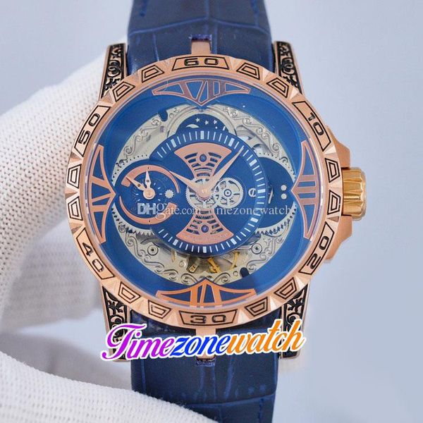 46mm excalibur rddbex0367 automatic mens watch blue skeleton dial retro carve rose gold case blue leather strap sport watches timezonewatch, Slivery;brown
46mm excalibur rddbex0367 automatic mens watch blue skeleton dial retro carve rose gold case blue leather strap sport watches timezonewatch, Slivery;brown