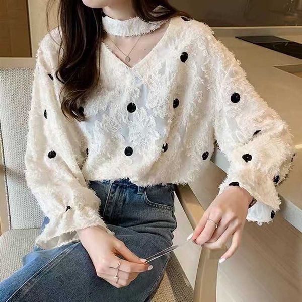 spring women lace chiffon blouse shirt long sleeve s and blouses ladies plus size 210601, White
spring women lace chiffon blouse shirt long sleeve s and blouses ladies plus size 210601, White
