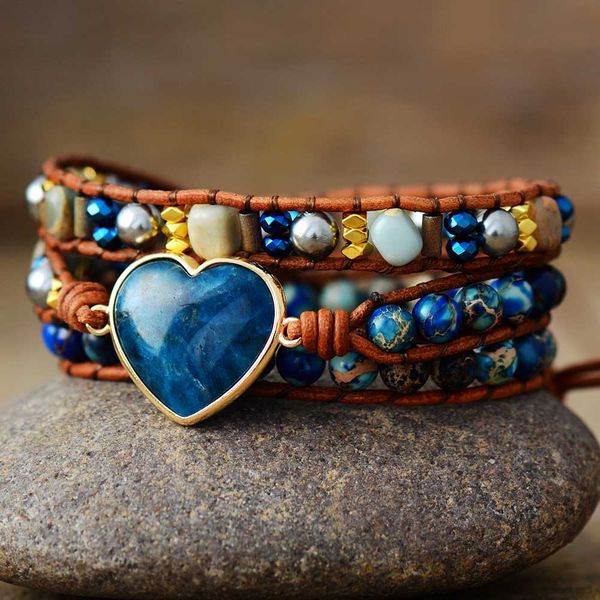 spiritual vintage leather wrap bracelets heart shape apatite stone 3 strands bracelet classic handmade jewelry bijoux a, Golden;silver
spiritual vintage leather wrap bracelets heart shape apatite stone 3 strands bracelet classic handmade jewelry bijoux a, Golden;silver