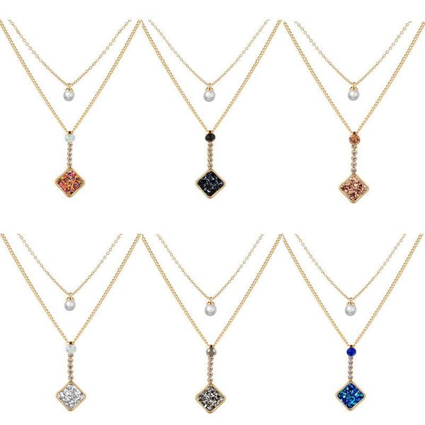 pendant necklaces multi layer carved natural stone choker necklace boho vintage crystal flower plate long chain couple jewelry, Silver
pendant necklaces multi layer carved natural stone choker necklace boho vintage crystal flower plate long chain couple jewelry, Silver