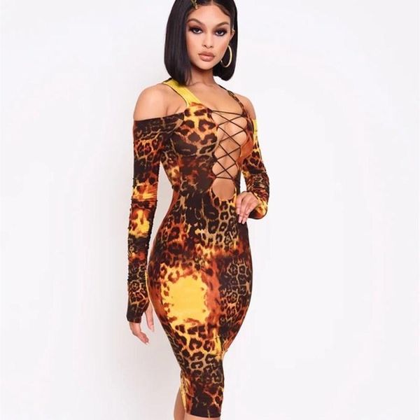 off shoulder hollow out dresses women autumn leopard print long sleeve bandage bodycon dress animal casual, Black;gray
off shoulder hollow out dresses women autumn leopard print long sleeve bandage bodycon dress animal casual, Black;gray