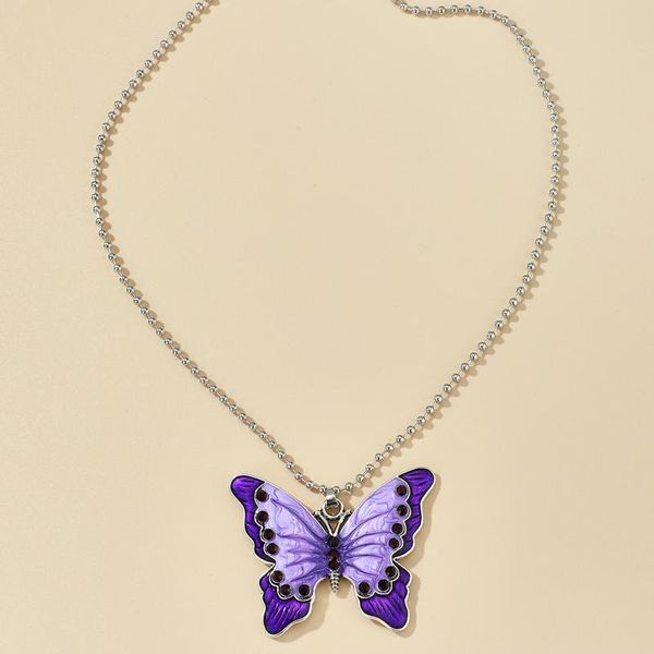 purple butterfly necklace beads chain pendant collar for women girls in 2021 fashion accessories necklaces, Silver
purple butterfly necklace beads chain pendant collar for women girls in 2021 fashion accessories necklaces, Silver
