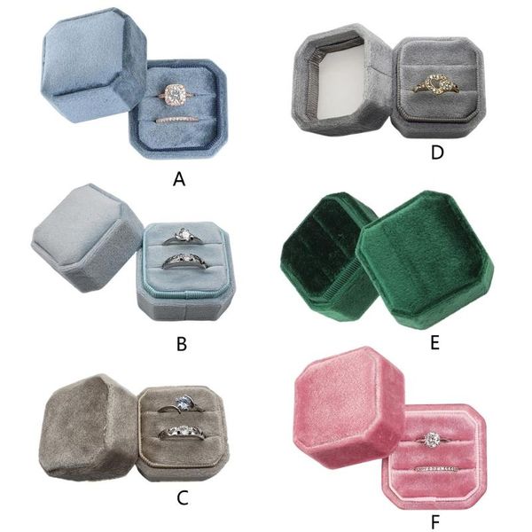 jewelry pouches, bags octagon velvet ring box double display holder with detachable lid for wedding ceremony(pink), Pink;blue
jewelry pouches, bags octagon velvet ring box double display holder with detachable lid for wedding ceremony(pink), Pink;blue