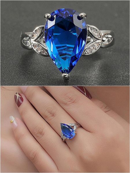 fashion leaf blue crystal sapphire gemstones diamond rings for women white gold silver color jewelry bijoux bague accessory gift cluster, Golden;silver
fashion leaf blue crystal sapphire gemstones diamond rings for women white gold silver color jewelry bijoux bague accessory gift cluster, Golden;silver