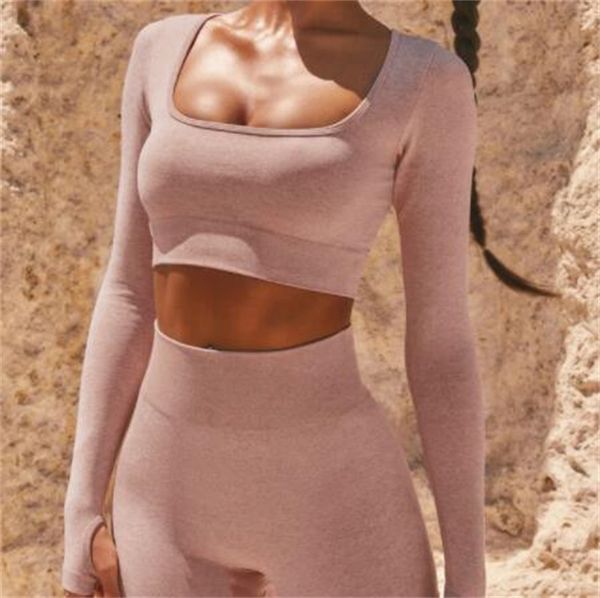 2pcs seamless yoga outfit,shapingworkout clothes for women long sleeve high waist leggings running sport gym suit sportwear set01, White;red 
2pcs seamless yoga outfit,shapingworkout clothes for women long sleeve high waist leggings running sport gym suit sportwear set01, White;red