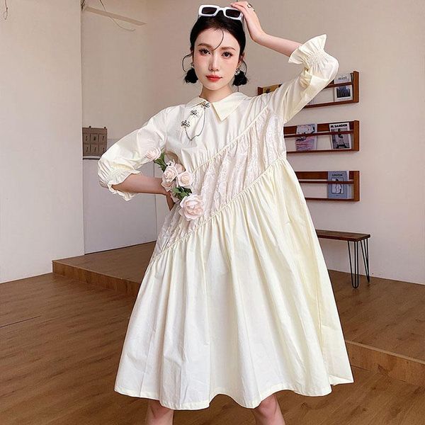 casual dresses yellow jacquard stitching and pleating asymmetric slant collar metal buckle three quarter sleeve dress for women, Black;gray
casual dresses yellow jacquard stitching and pleating asymmetric slant collar metal buckle three quarter sleeve dress for women, Black;gray