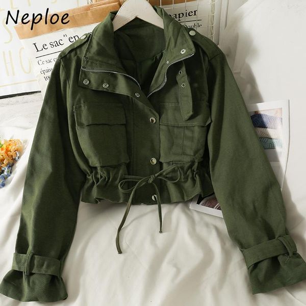 women's jackets neploe bowknot drawstring slim waist short coat female women 2021 temperament all-match zipper crop jacket, Black;brown
women's jackets neploe bowknot drawstring slim waist short coat female women 2021 temperament all-match zipper crop jacket, Black;brown