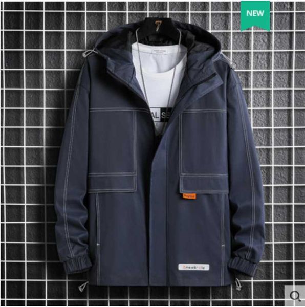 men's jackets large work jacket black autumn fashion ins loose fat plus clothes, Black;brown
men's jackets large work jacket black autumn fashion ins loose fat plus clothes, Black;brown