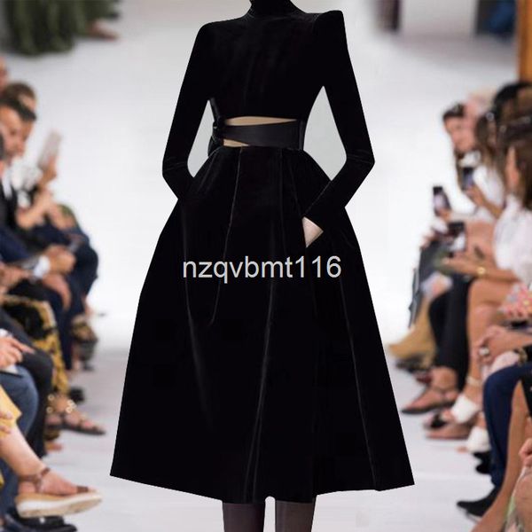 casual dresses 21 autumn and winter women's high neck long sleeve waist golden velvet spell mesh hem princess dress, Black;gray
casual dresses 21 autumn and winter women's high neck long sleeve waist golden velvet spell mesh hem princess dress, Black;gray