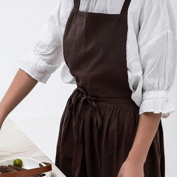 japanese style cotton linen aprons solid color bandage kitchen cooking baking wrap florist dress housework y5jc
japanese style cotton linen aprons solid color bandage kitchen cooking baking wrap florist dress housework y5jc