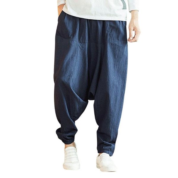 men's pants womail 2021 harem casual fashion loose pure color hip hop style cotton and linen length navy pant z30611, Black
men's pants womail 2021 harem casual fashion loose pure color hip hop style cotton and linen length navy pant z30611, Black