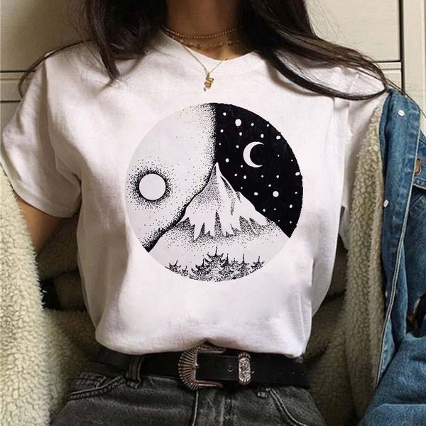 women's t-shirt funny moon graphic print t shirt women shirts loose o neck short sleeve summer woman clothes mujer, White
women's t-shirt funny moon graphic print t shirt women shirts loose o neck short sleeve summer woman clothes mujer, White