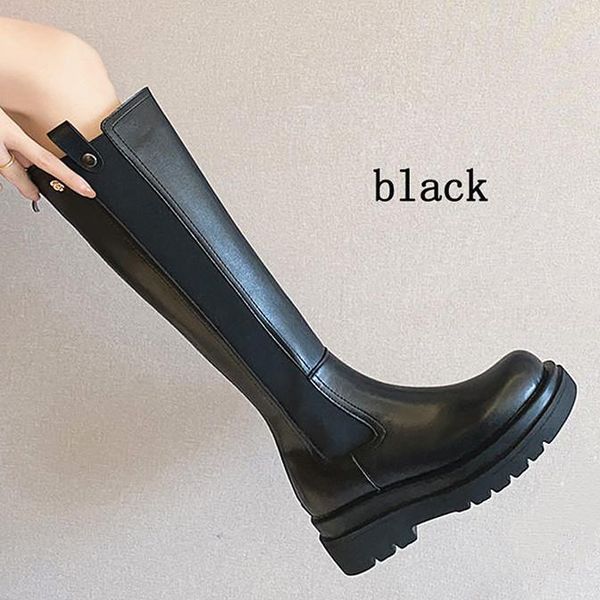 boots women knee high for ladies fashion low heel autumn long female slip on winter platform footwear, Black
boots women knee high for ladies fashion low heel autumn long female slip on winter platform footwear, Black