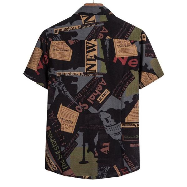 men's casual shirts 2021 foreign trade summer thin loose printed large flower, White;black
men's casual shirts 2021 foreign trade summer thin loose printed large flower, White;black