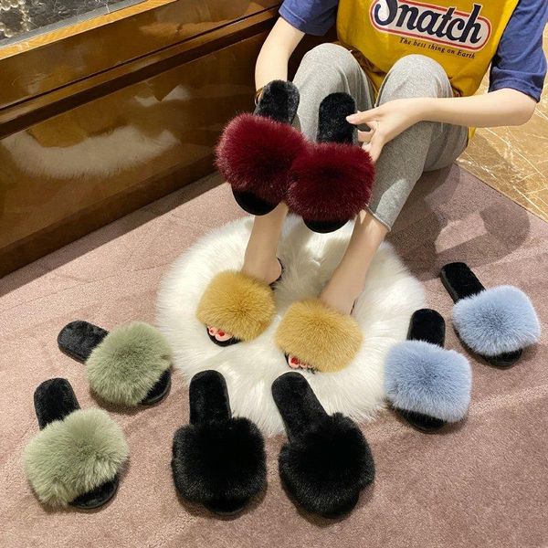 warm slippers women shoes woman flat sole winter solid fur slides furry for plus size zapatos de mujer, Black
warm slippers women shoes woman flat sole winter solid fur slides furry for plus size zapatos de mujer, Black